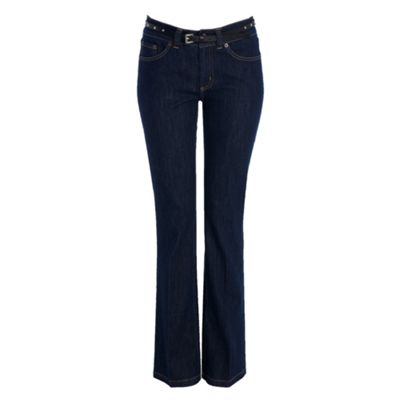 Indigo boot leg jeans