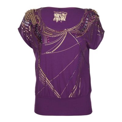 Purple and gold t-shirt