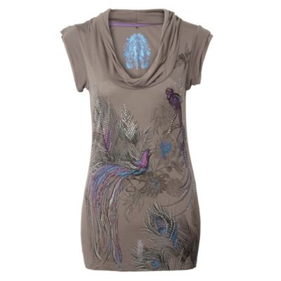 Butterfly by Matthew Williamson Grey toucan t-shirt