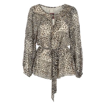 Butterfly by Matthew Williamson Natural animal print blouse