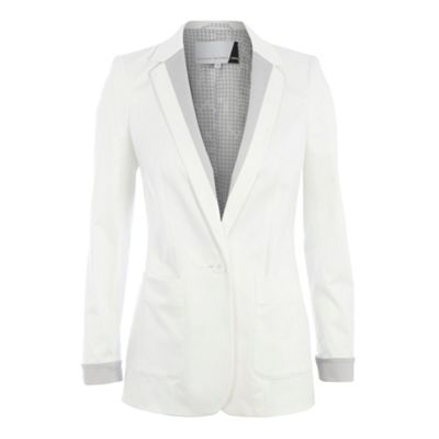 White colour block blazer - Jackets - Coats & jackets - Women -