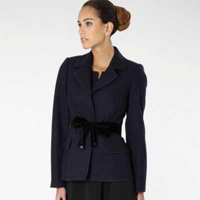 Navy velvet tie jacket