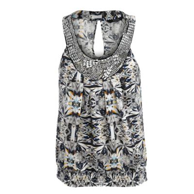 Star by Julien Macdonald Silver gemstone embellished top