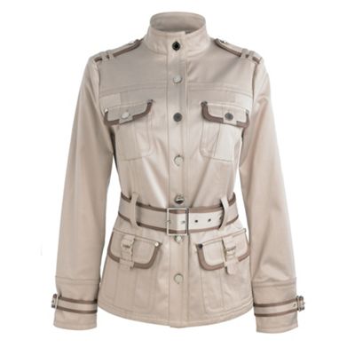 Star by Julien Macdonald Natural safari colour block jacket