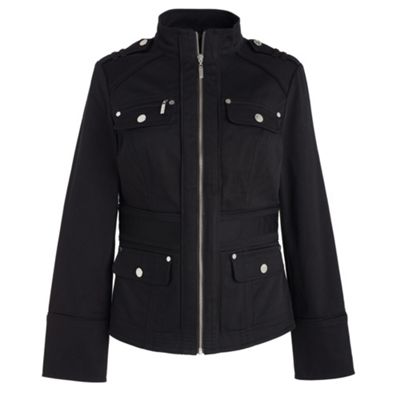 Star by Julien Macdonald Black canvas pocket detail jacket