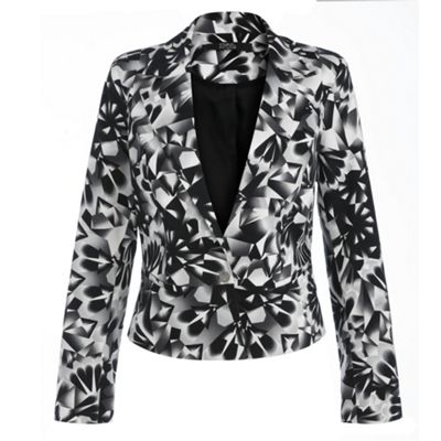 Star by Julien Macdonald Black geometric printed blazer