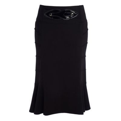 Star by Julien Macdonald Black belted seamed skirt