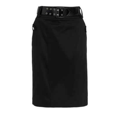 Star by Julien Macdonald Black safari skirt