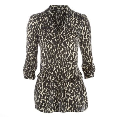 Star by Julien Macdonald Natural animal print blouse