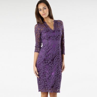 Purple lace dress