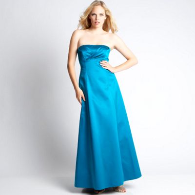 Turquoise Satin Ball gown from Coast