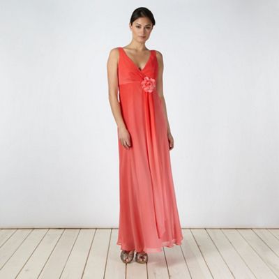 Dark peach graduating maxi dress                                                                                                