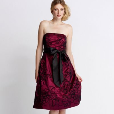 Pink cornelli mesh prom dress