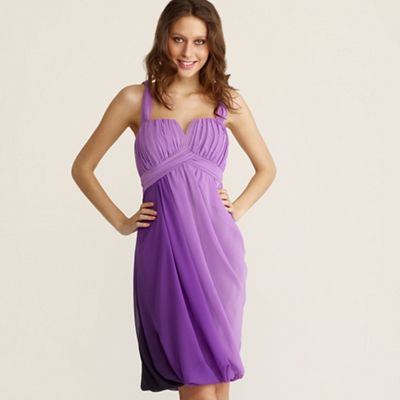 Debut Lilac ombre bubble prom dress