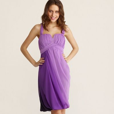 Lilac ombre bubble prom dress