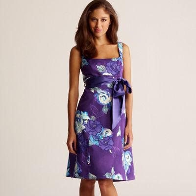 Debut Purple Shanghai floral prom dress