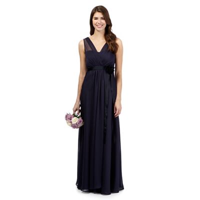 Debut Navy corsage detail maxi dress- at Debenhams