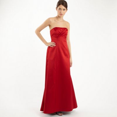 £120 Red satin ball gown