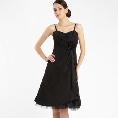 £100 Black three-rose corsage prom dress