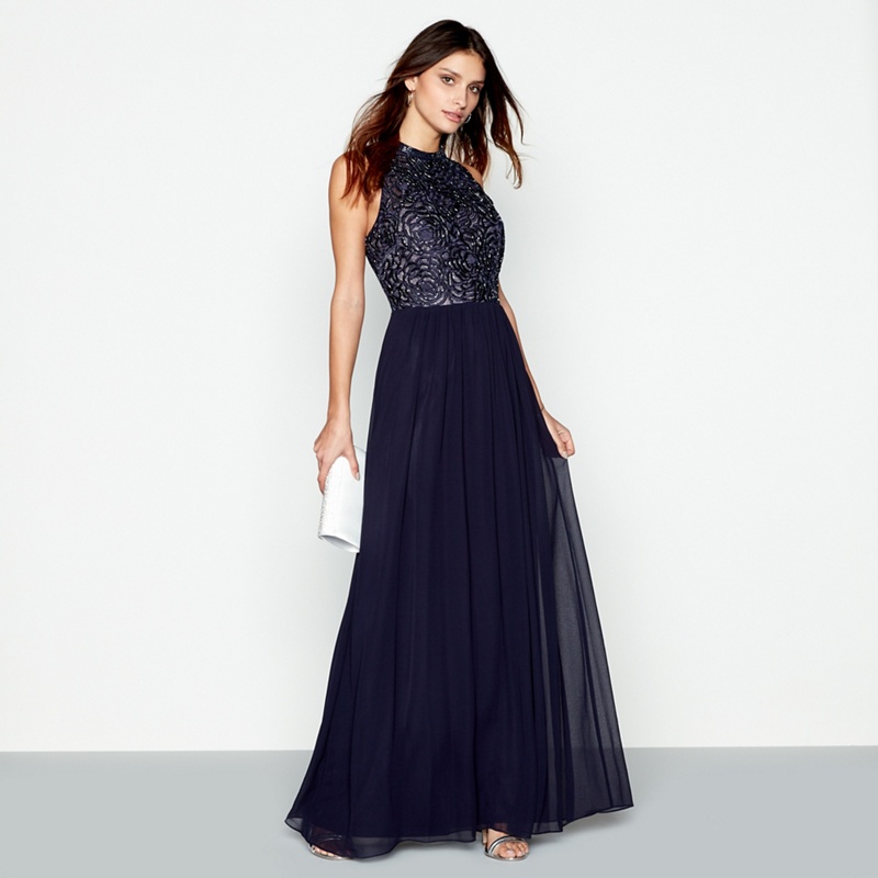 jenny packham navy gown
