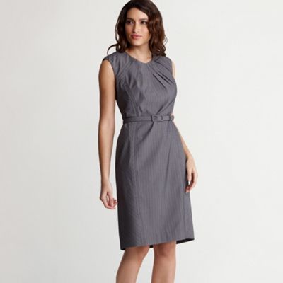 Grey pinstripe dress