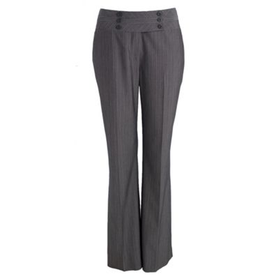 Grey pinstripe trousers