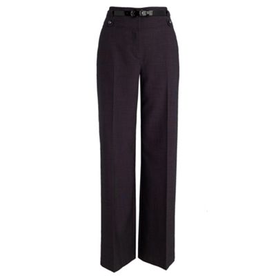 Dark grey crosshatch trousers