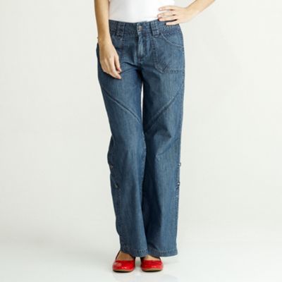 Petite blue Carpenter straight leg jeans