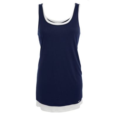 Indigo blue ladder vest