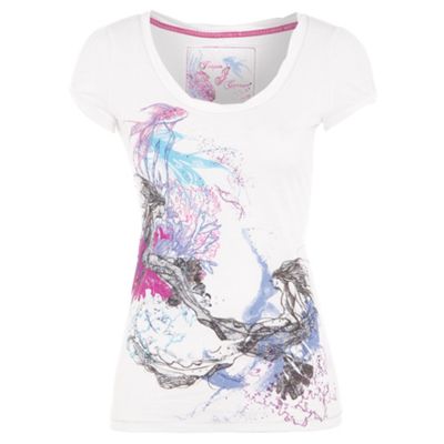 White mermaid t-shirt