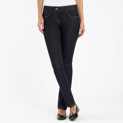Dark blue triple jet pocket skinny jeans