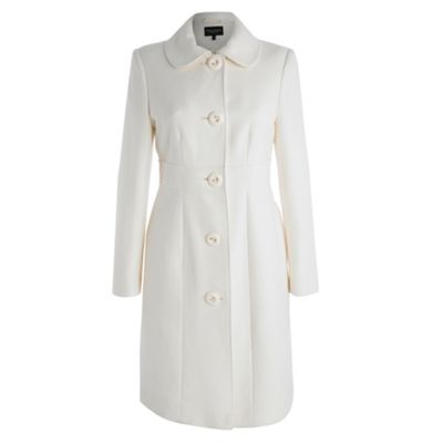 Petite Collection Petite white twill coat