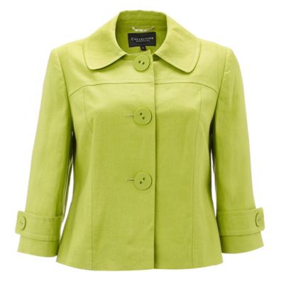 Petite Collection Petite lime linen jacket