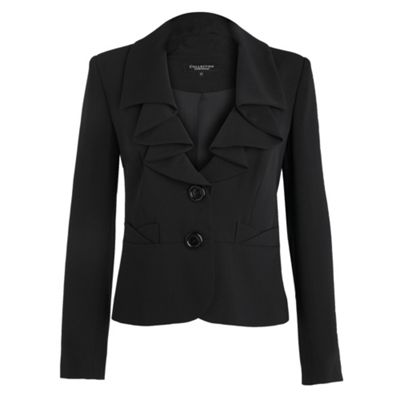 Petite Collection Petite black fluid tailored jacket
