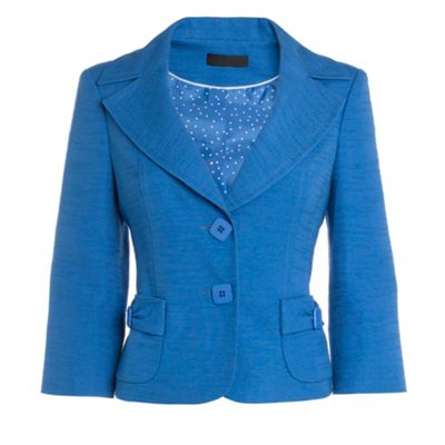 Petite Collection Petite blue buckle detail jacket