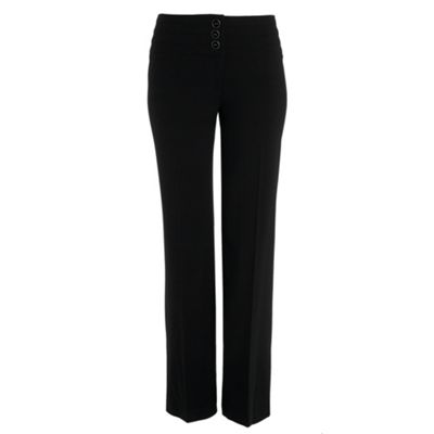 Petite Collection Black wide leg smart trousers