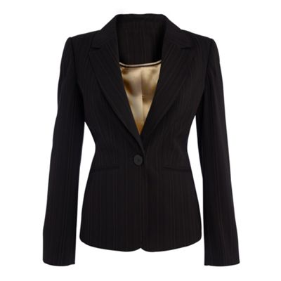 Petite Collection Petite black pinstripe jacket