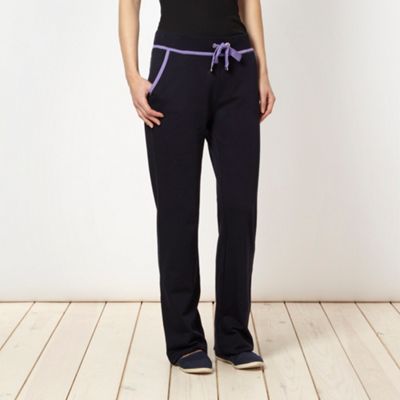 Navy contrast trim jogging bottoms                                                                                              