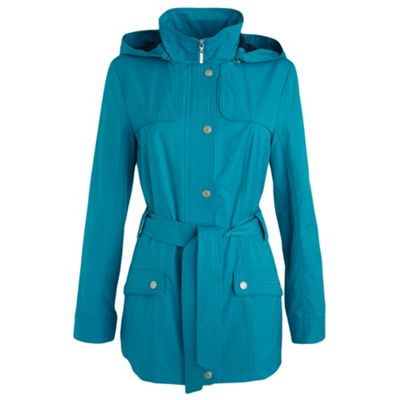 Turquoise fleece lined jacket