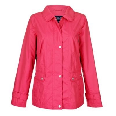 Pink waterproof golf jacket