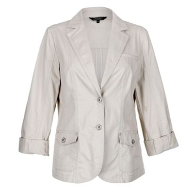 Maine New England Natural herringbone blazer