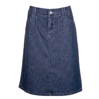 Maine New England Blue denim pencil skirt