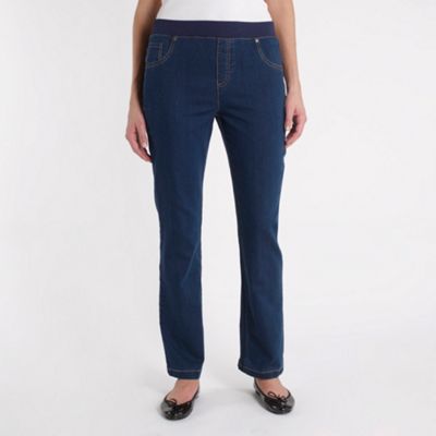 Blue elastic jegging