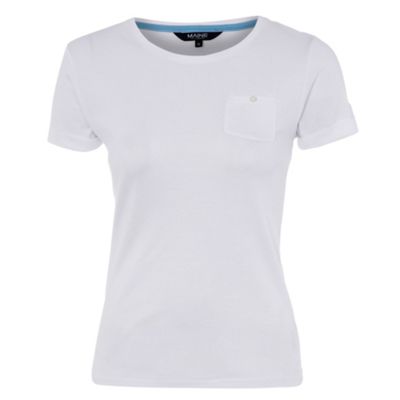 White plain crew neck t-shirt
