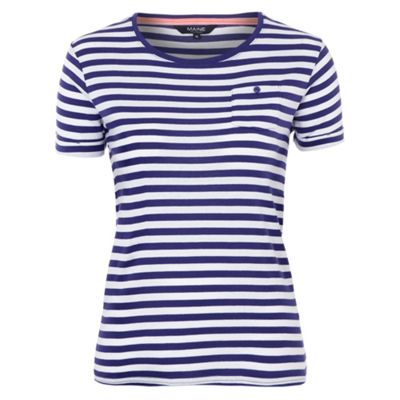 Maine New England Purple striped t-shirt