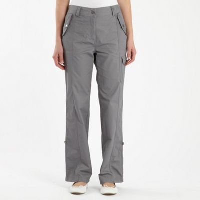 Light grey casual combat trousers