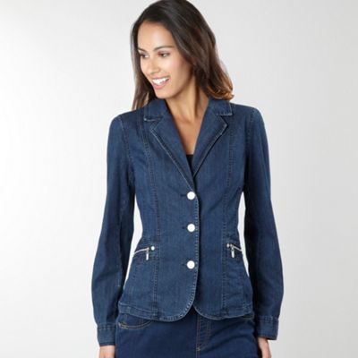 Blue Essential Denim Blazer