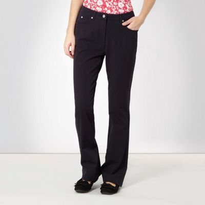 Navy two-way stretch trousers                                                                                                   