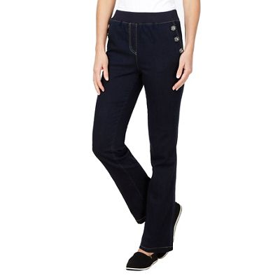 Dark blue button jeggings                                                                                                       