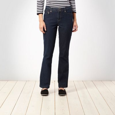 Blue boot cut jeans                                                                                                             